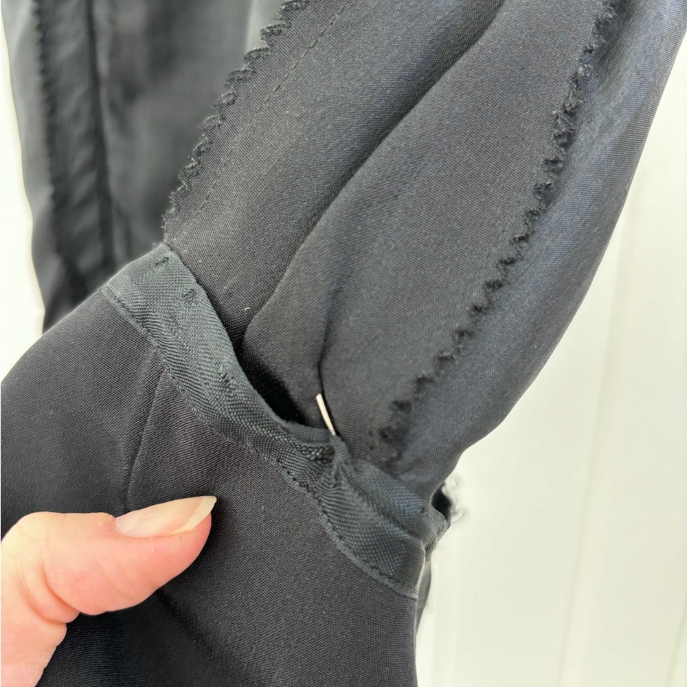 Vintage 1960s Teal Traina Dress Black Mod Unique Collectible Minimal Monochrome - Picture 15 of 16